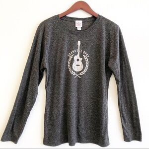 Nashville GRAND OLE OPRY Graphic Front T Shirt Top Size XXL in Heather Gray